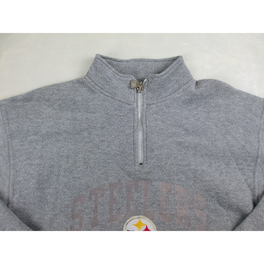 VINTAGE Pittsburgh Steelers Sweater Womens Large Gray Pro Player NFL Football* - Picture 3 of 12